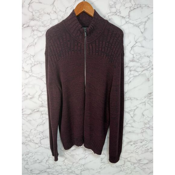 Calvin Klein Men’s Zip Cardigan Sweater sz XL - Picture 4 of 7